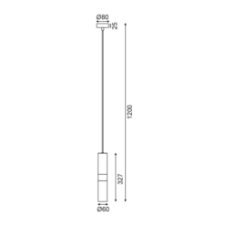Пендел ACA Lighting VINCI за хол в класически стил