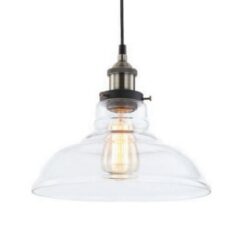 Винтидж пендел ACA Lighting SMYRNA със стъкло