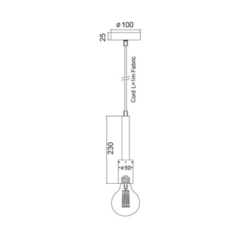Детайл на декоративните елементи на пендел ACA Lighting PRIMO - близък план