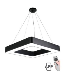 Черен LED полилей Vito Pendant F-60 за трапезария