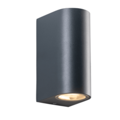 Фасаден аплик ACA Lighting LG2202GU10G - декоративно осветление за фасада