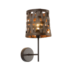 Винтидж аплик ACA Lighting AGATHA с текстил