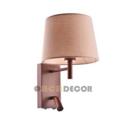 Аплик ACA Lighting NARKISSOS с текстил за спалня