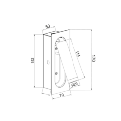 Аплик ACA Lighting AIAS в обстановка на спалня