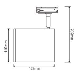 Осветително тяло ACA Lighting TS68AR3CWWHITE за хол в класически стил