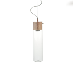 Пендел ACA Lighting POTHOS с дърво и стъкло за хол