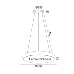 Осветително тяло ACA Lighting KALLISTA в обстановка на хол