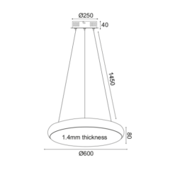 Осветително тяло ACA Lighting KALLISTA за хол в класически стил