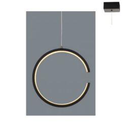 Осветително тяло ACA Lighting V28LEDP22BK в интериор на хол - декоративно осветление