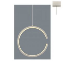 Осветително тяло ACA Lighting V28LEDP22WH в интериор на хол - декоративно осветление