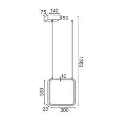 Осветително тяло ACA Lighting SYMETRIA за хол в класически стил