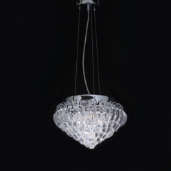 Кристален пендел ACA Lighting VICA в обстановка на хол