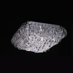 Кристален плафон ACA Lighting VICA в обстановка на хол