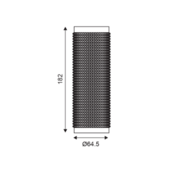 Осветително тяло ACA Lighting YL10C118BK в интериор на хол - декоративно осветление