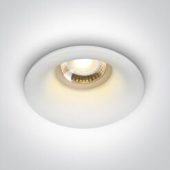 Луна за вграждане One Light 10105DG/W White Round Semi Trimless Recessed Lamp