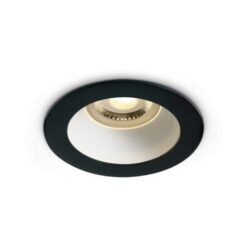 Луна за вграждане One Light 10105M/B/W Black Round Recessed Lamp