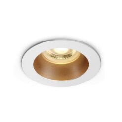 Луна за вграждане One Light 10105M/W/BS White Round Recessed Lamp