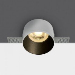 Луна за вграждане One Light 10105TR/B Trimless Black Round