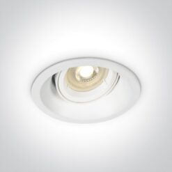Луна за вграждане One Light 11105CDG/W White Round Recessed Lamp