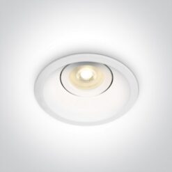 Луна за вграждане One Light 11105DT/W White Round Recessed Lamp
