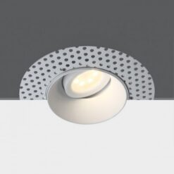 Луна за вграждане One Light 11105UTR/W TRIMLESS White Round Recessed Lamp