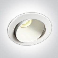 LED луна за вграждане One Light 11106PK/W/W 8W 3000K DIMMABLE WHITE ROUND