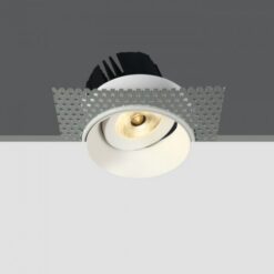 LED луна за вграждане One Light 11107BT/W/W 6,5W 3000K IP54 TRIMLESS DIMMABLE WHITE ROUND