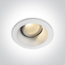 LED луна за вграждане One Light 11107FD/W/W 7W 3000K WHITE ROUND