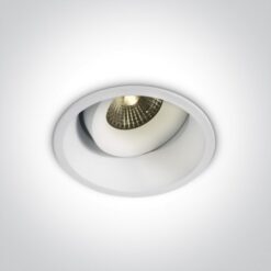 LED луна за вграждане One Light 11107WD/W/W 6,5W 3000K IP54 DIMMABLE WHITE ROUND