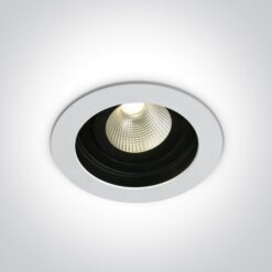 LED луна за вграждане One Light 11112E/W/W 12W 3000K IP44 WHITE ROUND