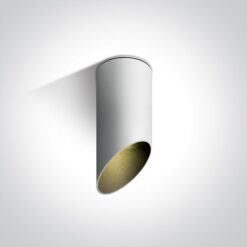 Луна за външен монтаж One Light 12105E1/W/B White Cylinder Surface Mounting Lamp