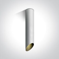 Луна за външен монтаж One Light 12105E2/W/B White Cylinder Surface Mounting Lamp