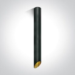 Луна за външен монтаж One Light 12105E3/B/GL Black Cylinder Surface Mounting Lamp