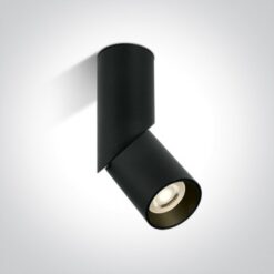 Луна за външен монтаж One Light 12105E4/B Black Cylinder Surface Mounting Lamp