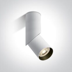 Луна за външен монтаж One Light 12105E4/W White Cylinder Surface Mounting Lamp
