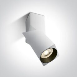 Луна за външен монтаж One Light 12105E6/W White Square Surface Mounting Lamp