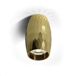 Луна за външен монтаж One Light 12105H/BS Brass Cylinder Surface Mounting Lamp