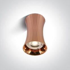Луна за външен монтаж One Light 12105J/CU Copper Cylinder Surface Mounting Lamp