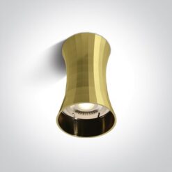 Луна за външен монтаж One Light 12105K/BBS Satin Brass Cylinder Surface Mounting Lamp