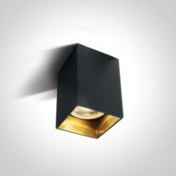 Луна за външен монтаж One Light 12105NA/B Black Square Surface Mounting Lamp