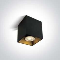 Луна за външен монтаж One Light 12105TA/B Black Square Surface Mounting Lamp