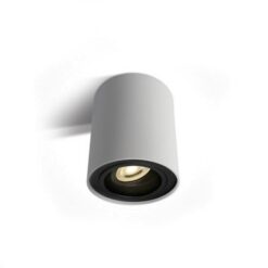 Луна за външен монтаж One Light 12105Y/W White Cylinder Surface Mounting Lamp