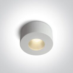 LED луна за външен монтаж One Light 12107V/W/W 7W 3000K ROUND SURFACE MOUNTING LAMP
