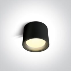 LED луна за външен монтаж One Light 12115L/B/W 15W LED 3000K BLACK ROUND SURFACE LAMP
