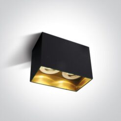 Луна за външен монтаж One Light 12205NA/B Black ReCTangular Surface Mounting Lamp
