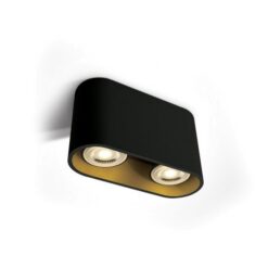 Луна за външен монтаж One Light 12205T/B Black Oval Surface Mounting Lamp