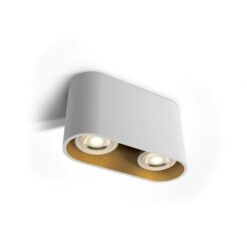 Луна за външен монтаж One Light 12205T/W White Oval Surface Mounting Lamp