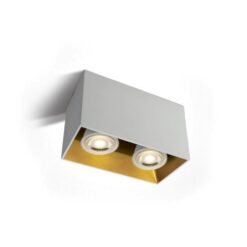 Луна за външен монтаж One Light 12205TA/W WHITE RECTANGULAR SURFACE MOUNTING LAMP