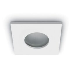 Луна за вграждане One Light 50105R/W White IP44 Square Recessed Lamp