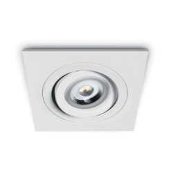 Луна за вграждане One Light 51105ABG/W White Square Recessed Lamp